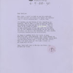 correspondence letter
