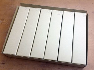 One of the five boxes now containing all 2,414 lecture slides